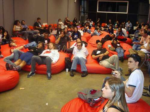 Galera reunida na Arena Principal