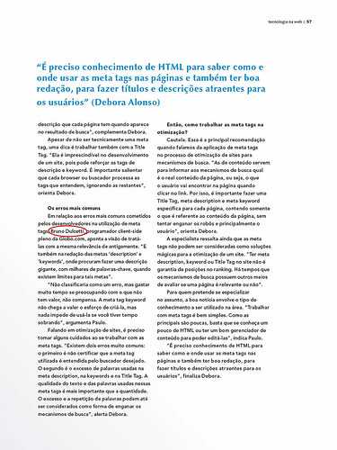 Segunda Página da Entrevista