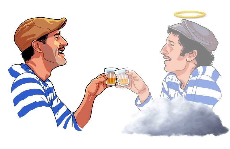 Um brinde com o meu pai