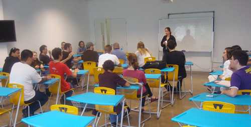 Galera na oficina de Voluntariado Digital