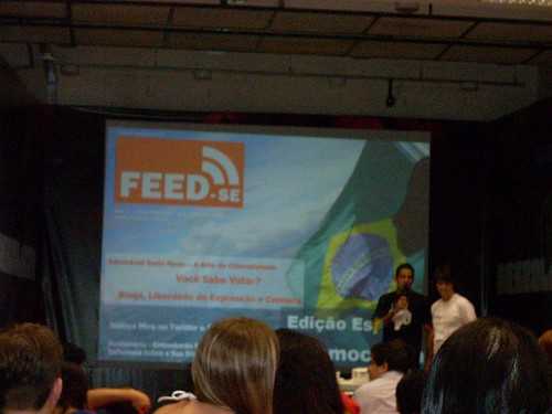 Eu e Nick falando sobre a Feed-se